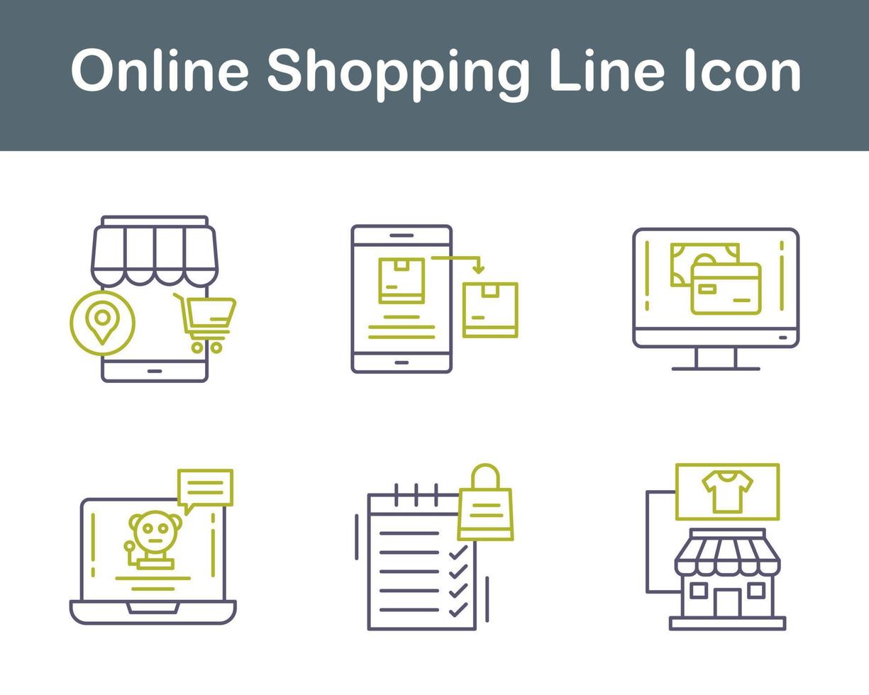 Online-Shopping-Vektor-Icon-Set vektor