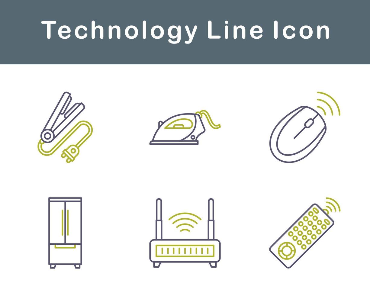 Technologie Vektor Symbol einstellen