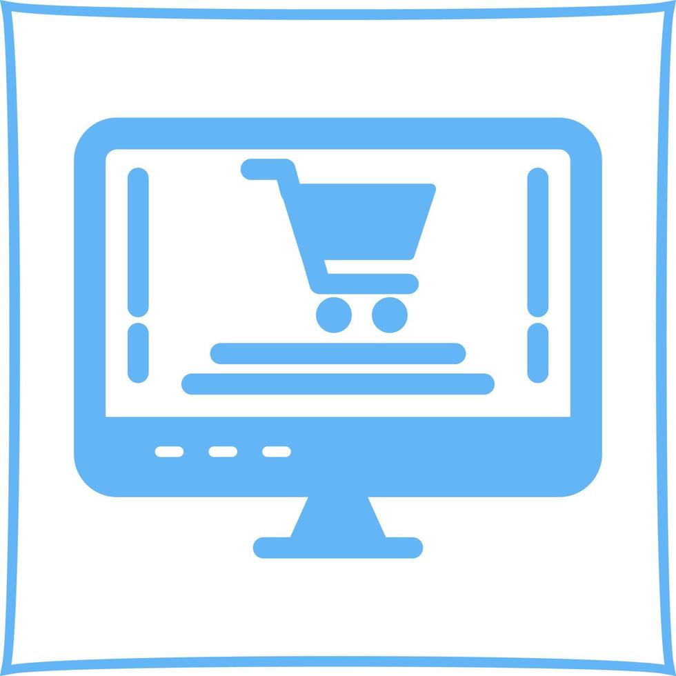 Online-Shopping-Vektor-Symbol vektor