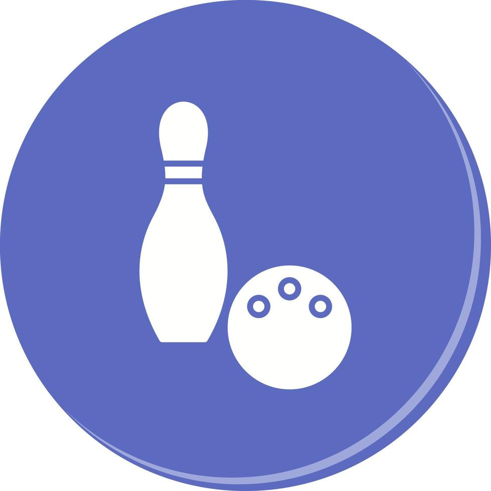 einzigartiges Bowling-Vektorsymbol vektor