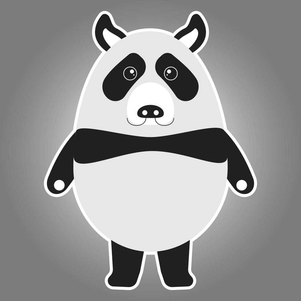 komisch Kind Panda Vektor Bild und Illustration