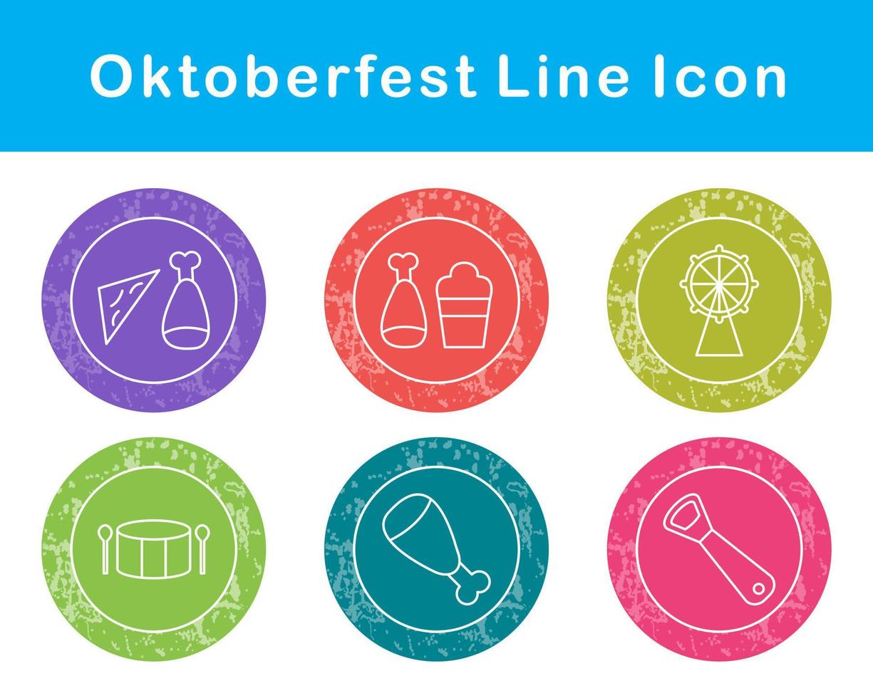 oktoberfest vektor ikon uppsättning