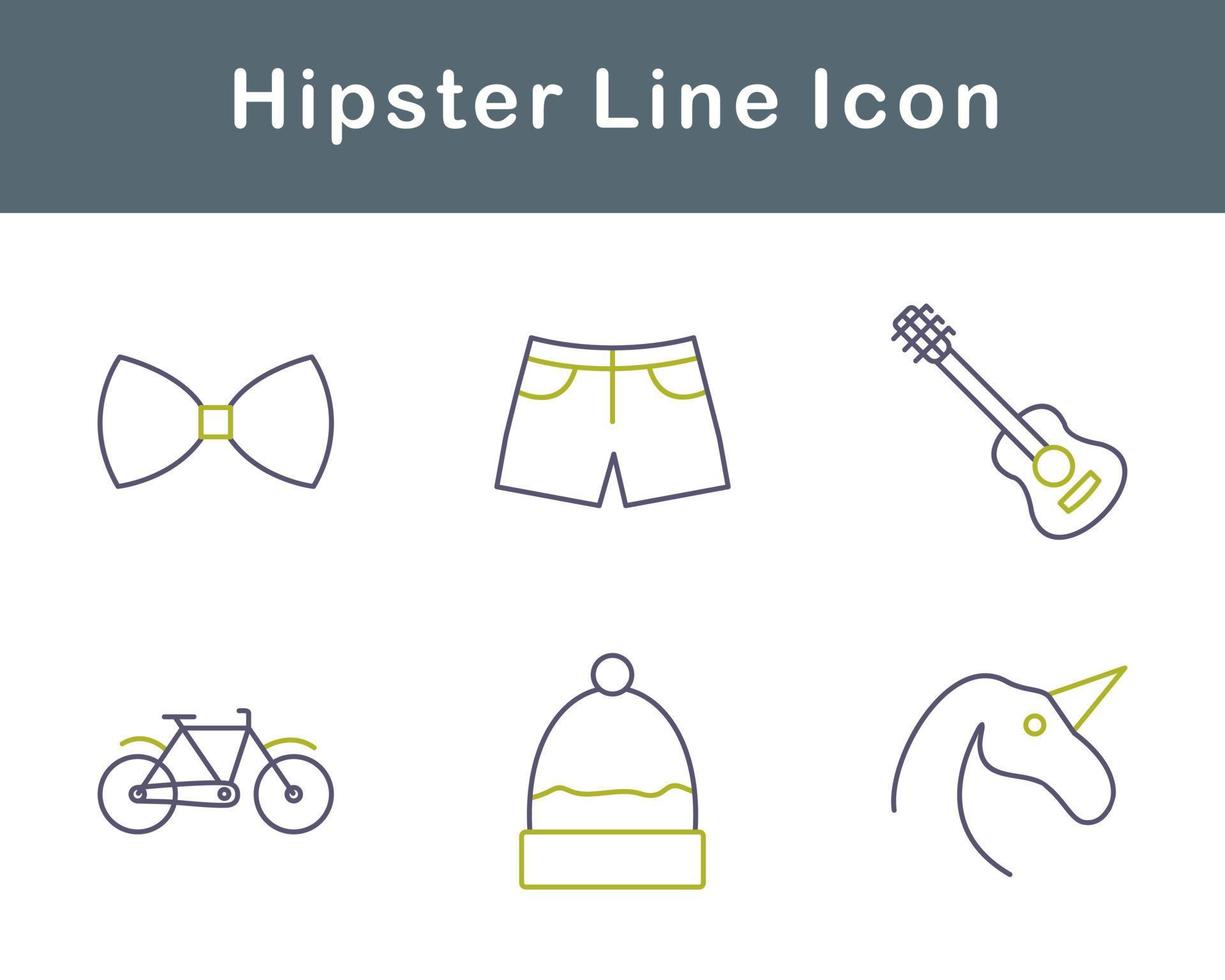 Hipster Vektor Symbol einstellen