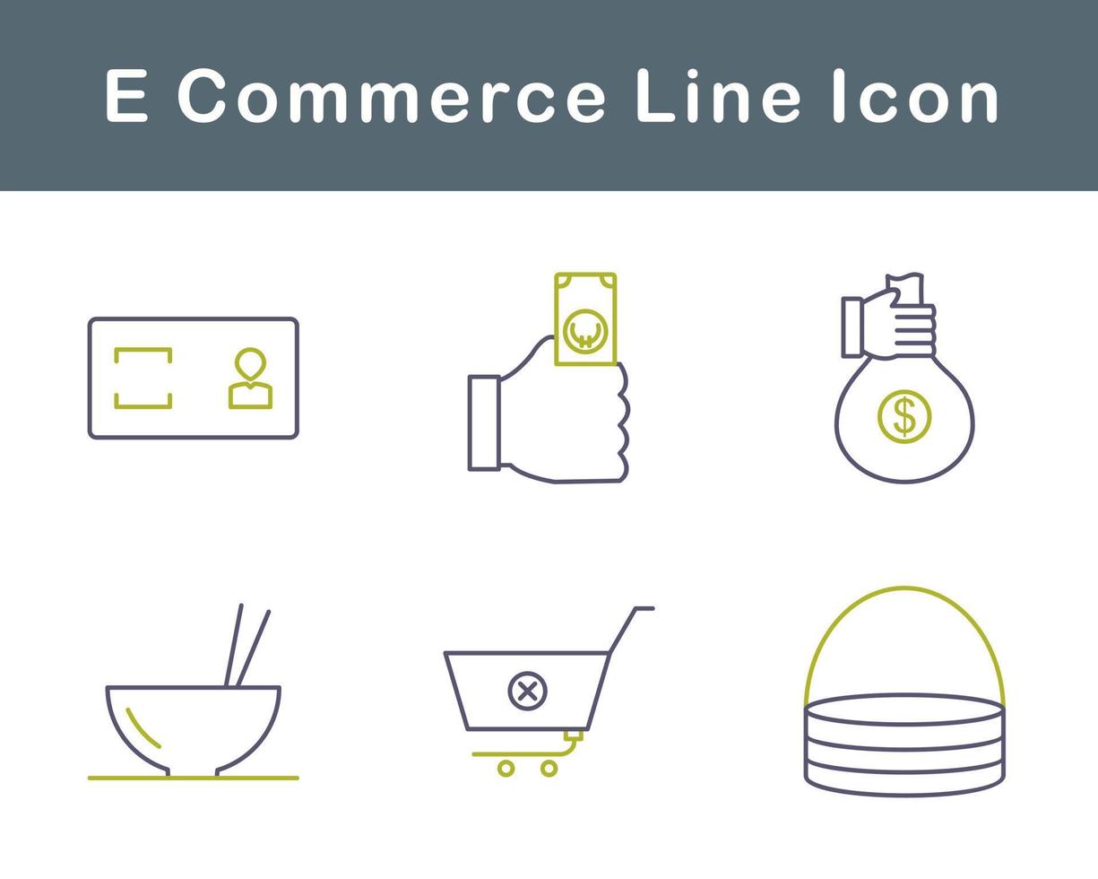 E-Commerce-Vektor-Icon-Set vektor