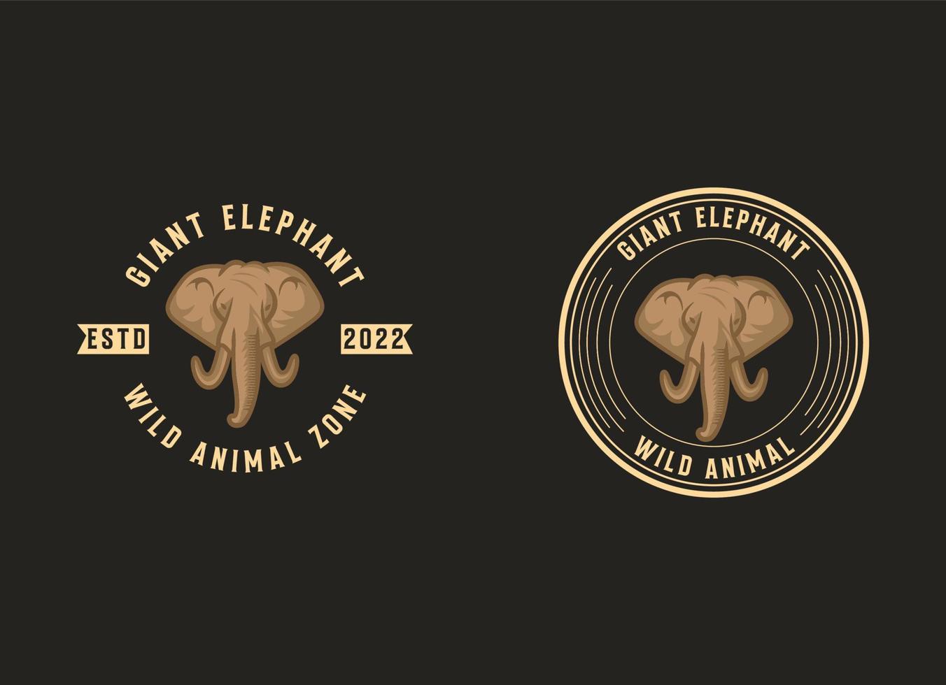 elefant logotyp design mall. enkel elefant logotyp vektor