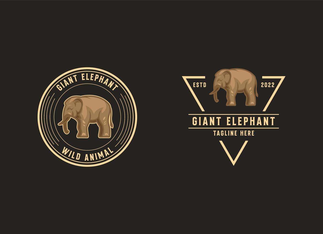 elefant logotyp design mall. enkel elefant logotyp vektor