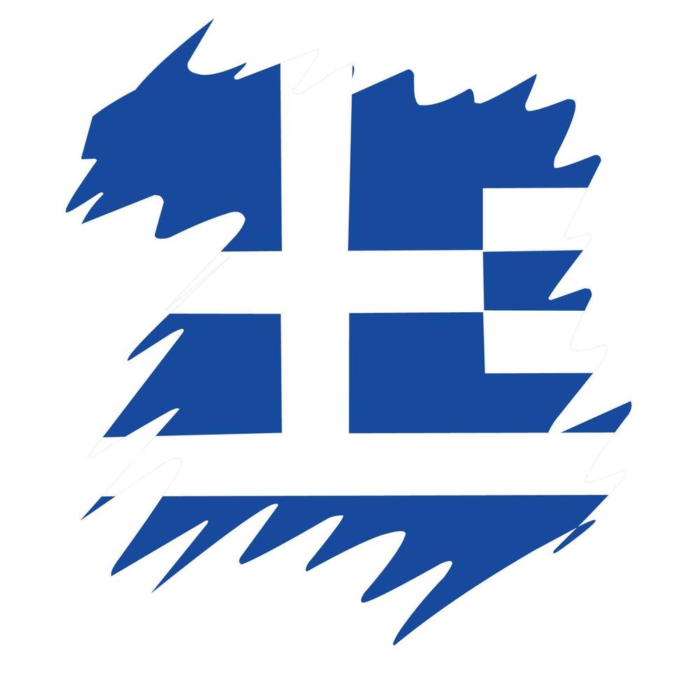 grekland flagga design illustration, enkel design med elegant begrepp vektor