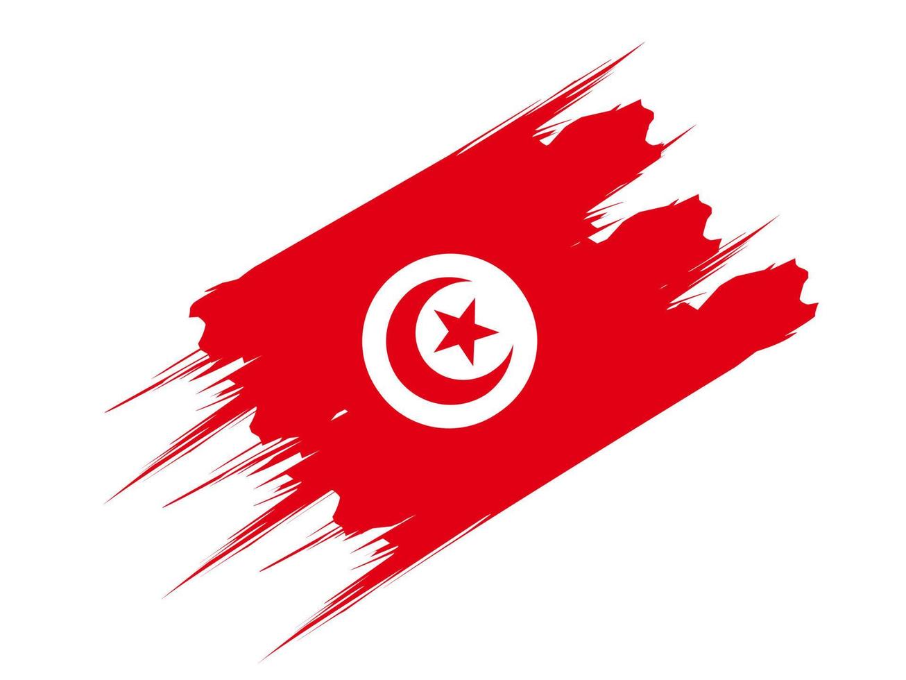 tunis Flagge Symbol, Symbol Flagge Design mit elegant Konzept, Design Flagge Illustration vektor