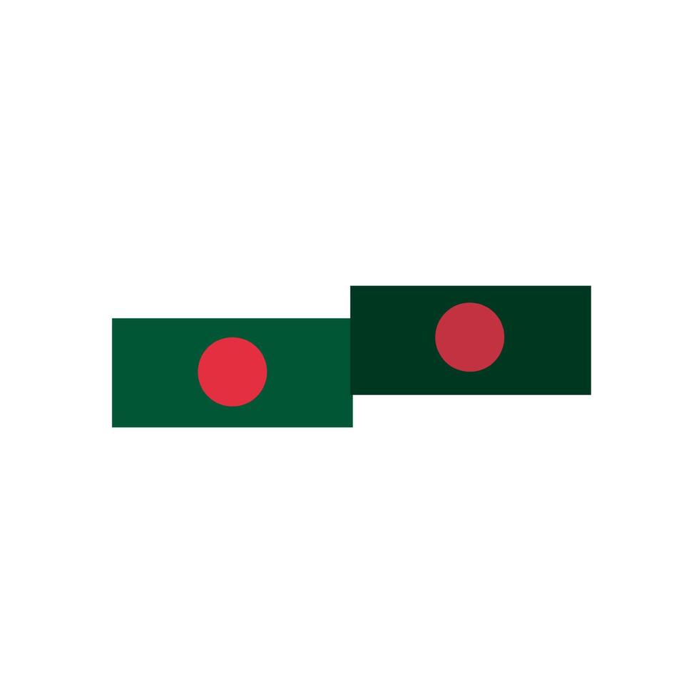 bangladesh flagga design illustration, ikon flagga design med elegant begrepp vektor