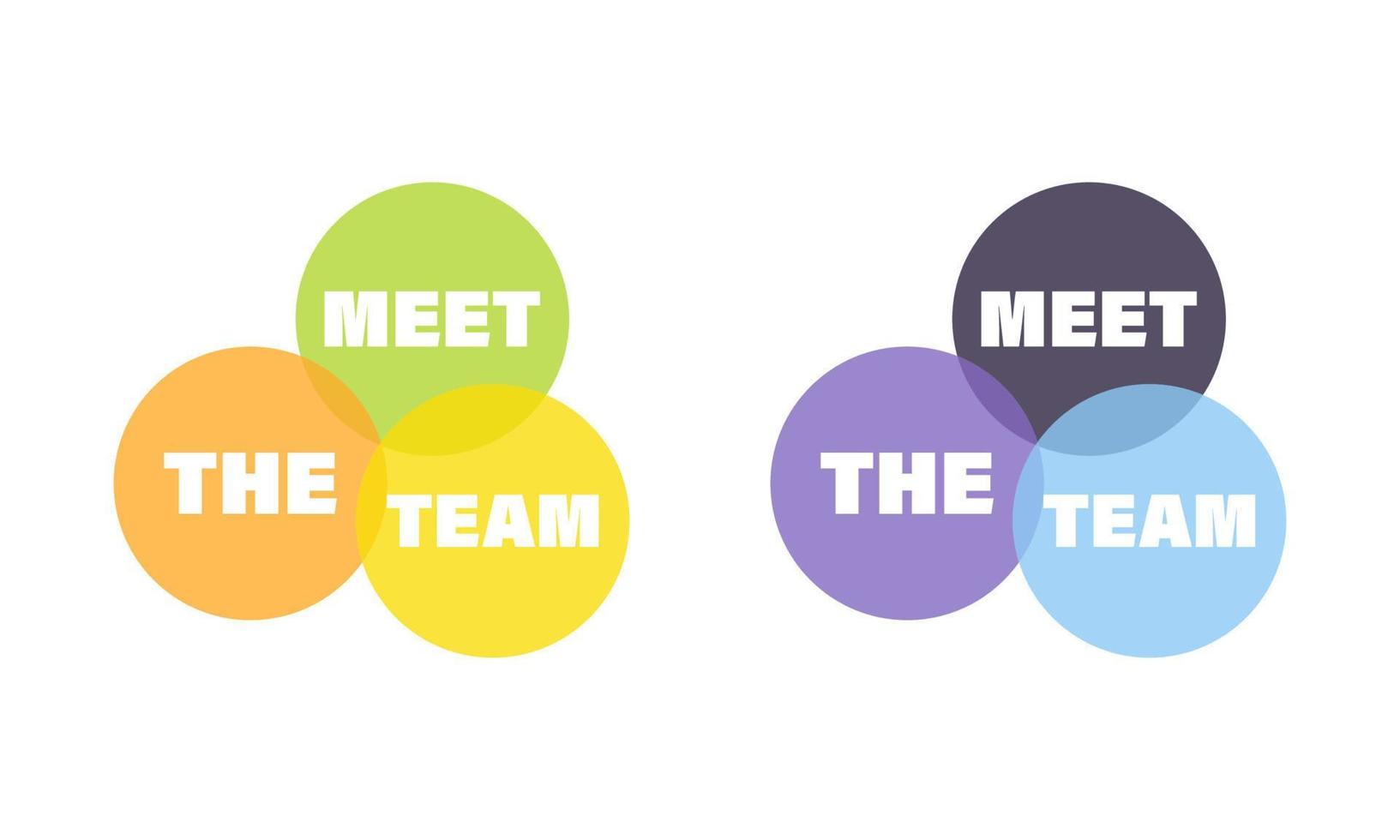 Treffen das Mannschaft Konzept vielfältig Geschäft vektor