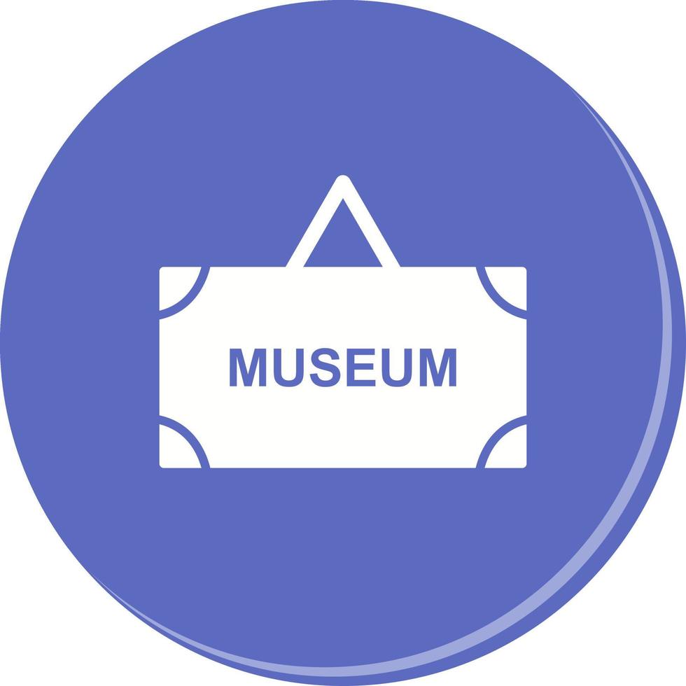 Museum-Tag-Vektor-Symbol vektor