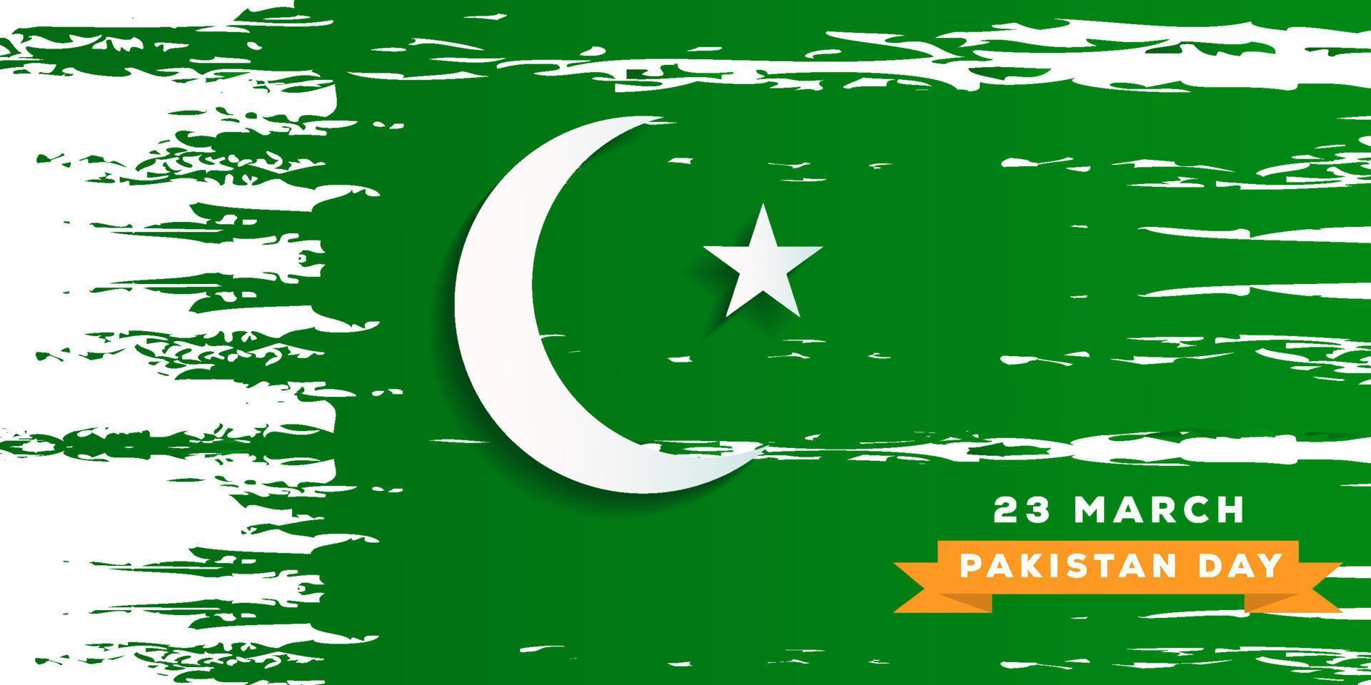 Pakistan Tag horizontal Banner Konzept Design vektor