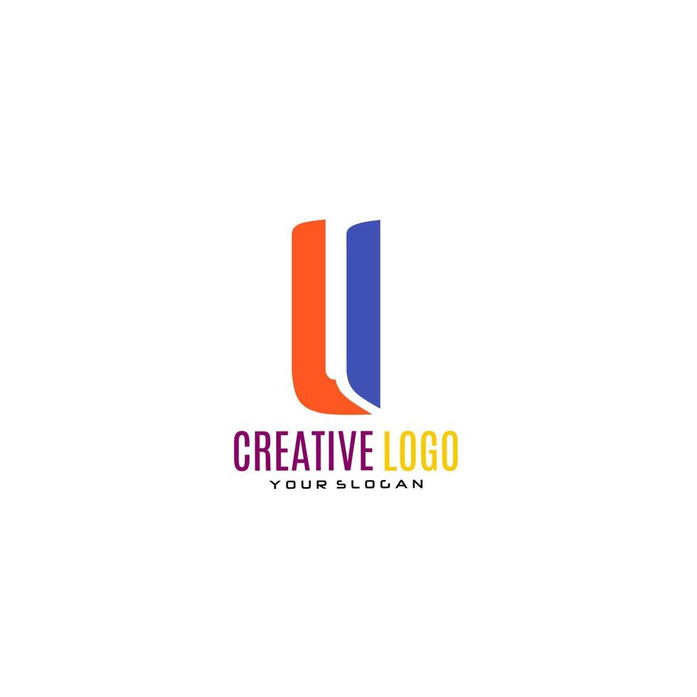 kreativ brev u logotyp design. vektor