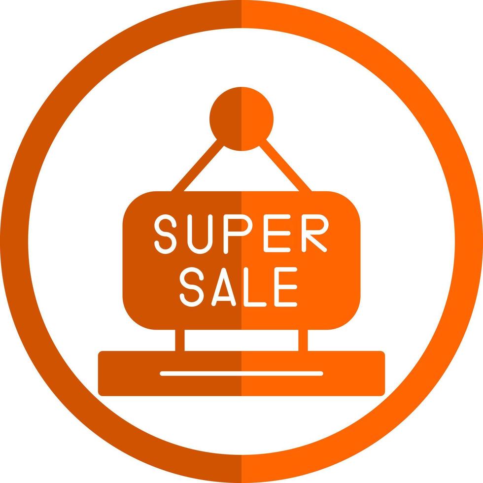 Super-Sale-Vektor-Icon-Design vektor