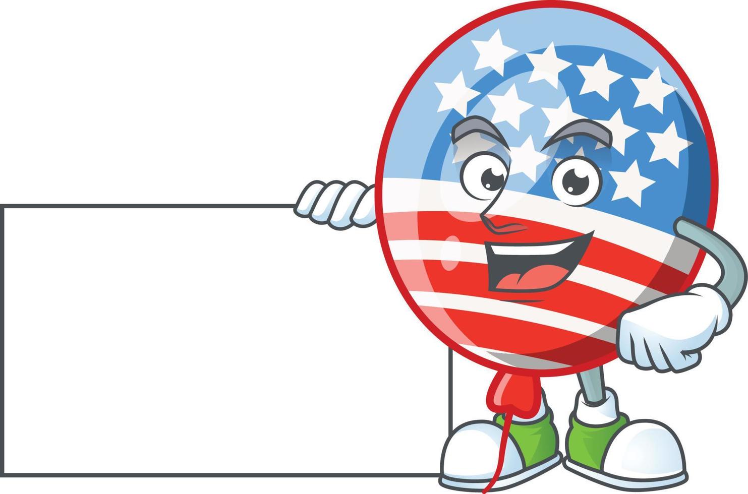 USA Ränder ballong ikon design vektor