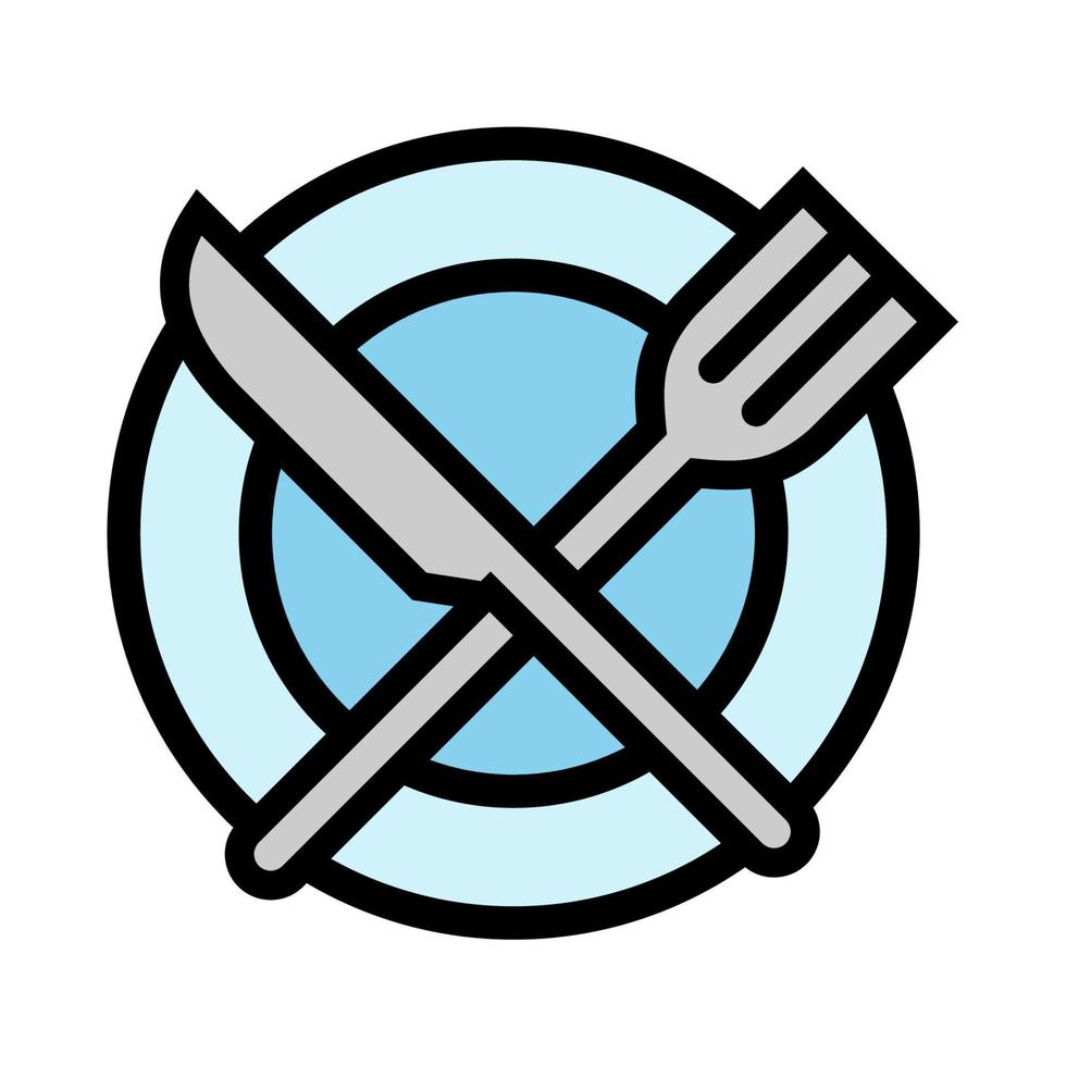 illustration vektor grafisk av restaurang tallrik, bestick mat ikon