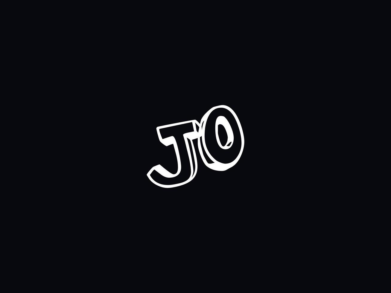 minimal jo Brief Logo, kreativ jo Logo Symbol Vektor