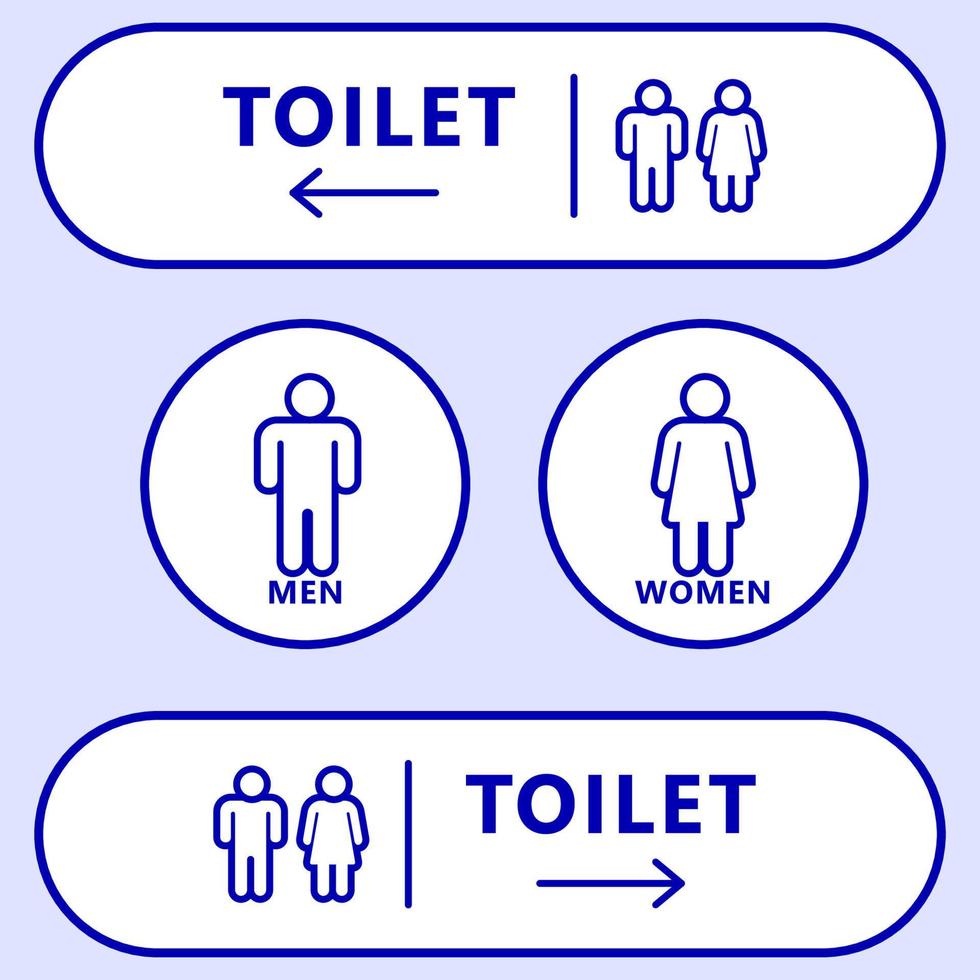 toalett tecken design. vektor illustration.