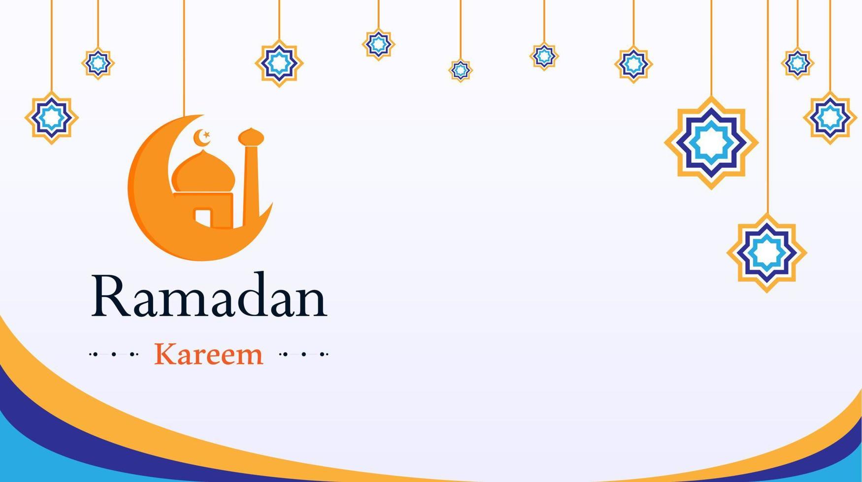 ramadan kareem bakgrund mall. islamic bakgrund. vektor illustration.
