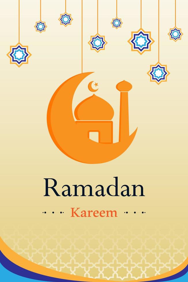 Ramadan kareem Hintergrund Vorlage. islamisch Hintergrund. Vektor Illustration.