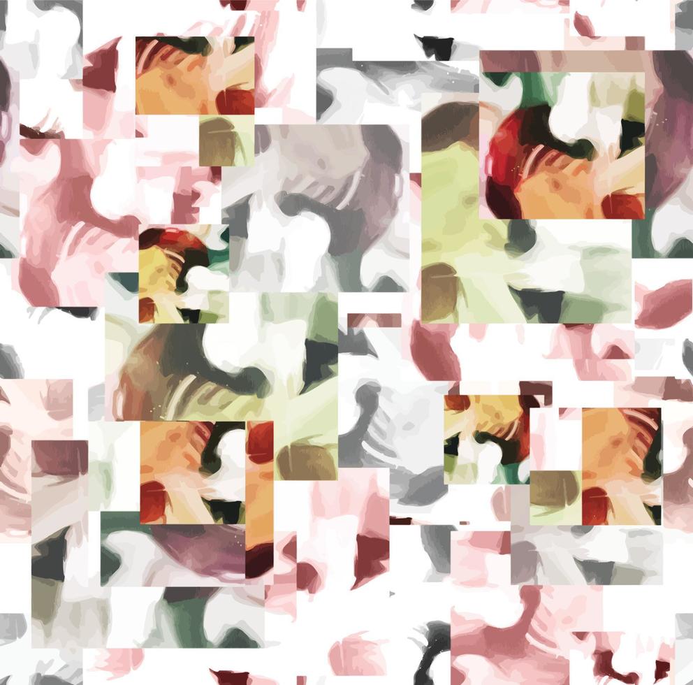 00 Sommer- Platz Welle abstrakt geometrisch Oberflächen Muster drucken Motive Hintergrund Sammlung und geometrisch gebraucht, T-Shirts schick Muster Arbeit Illustration im hell mehrfarbig vektor