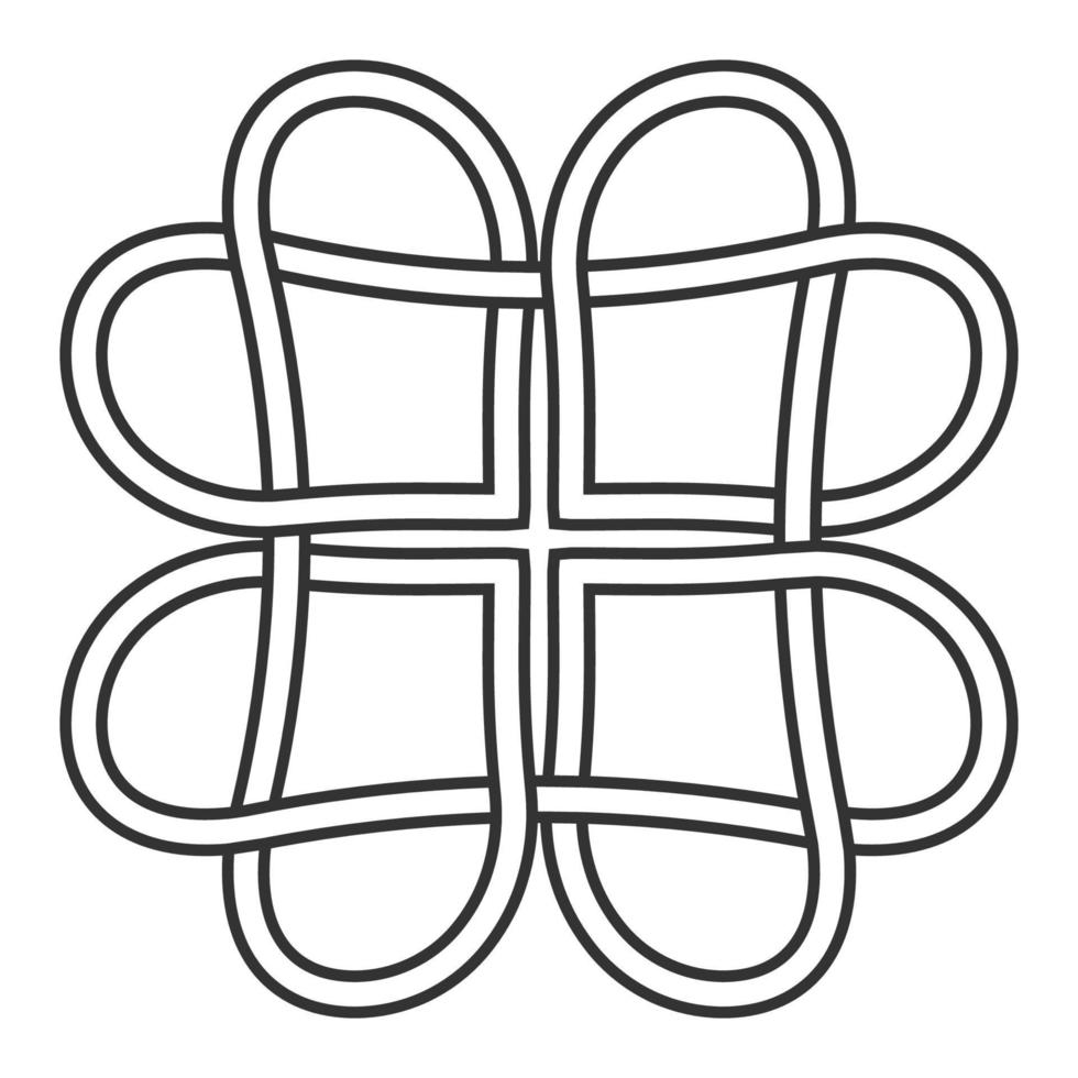 keltisch Knoten von Herzen Muster, Vektor Knoten Herzen Symbol von ewig Liebe tätowieren