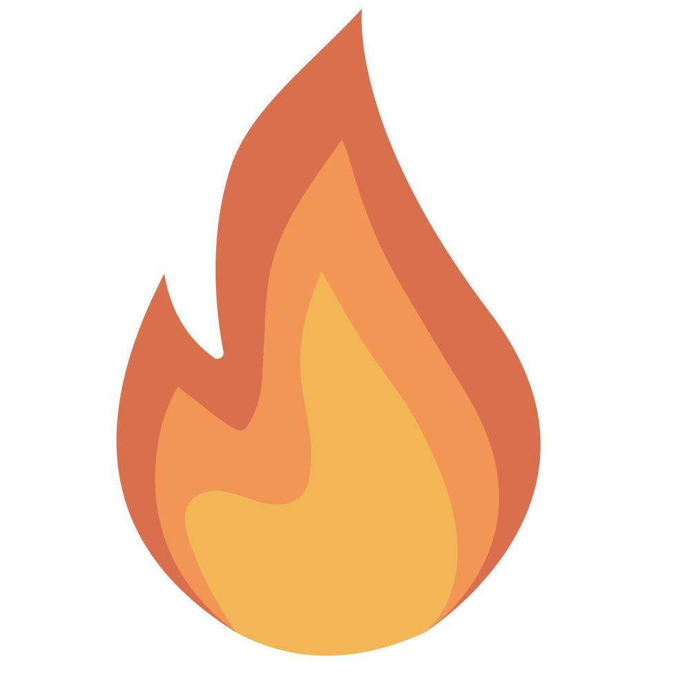 Feuer Symbol Flamme, heiß Hitze brennen, Achtung Lauffeuer Emblem brennbar vektor