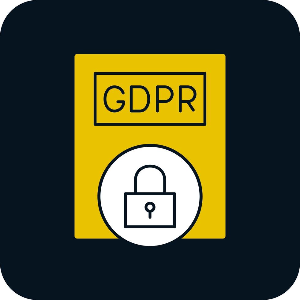 gdpr-Politik-Vektor-Icon-Design vektor