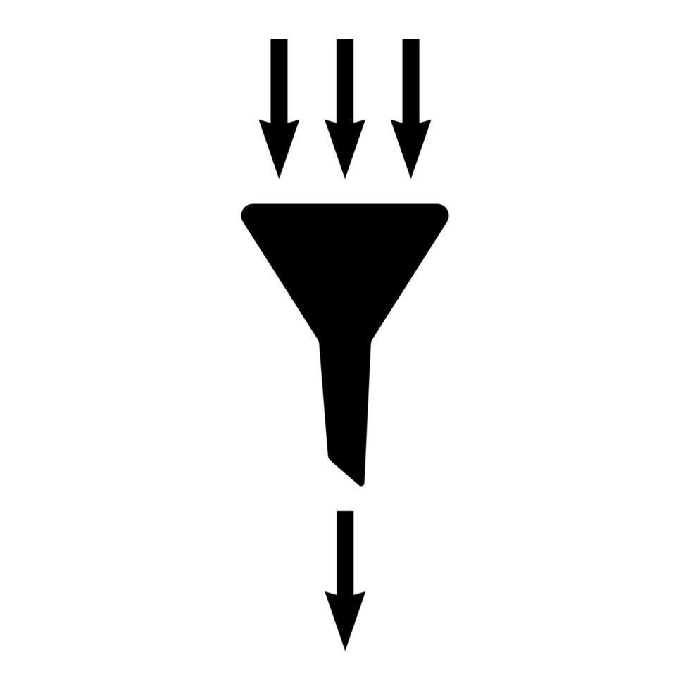 Filtern Symbol, Vektor Bewässerung können mit Filter und Pfeile