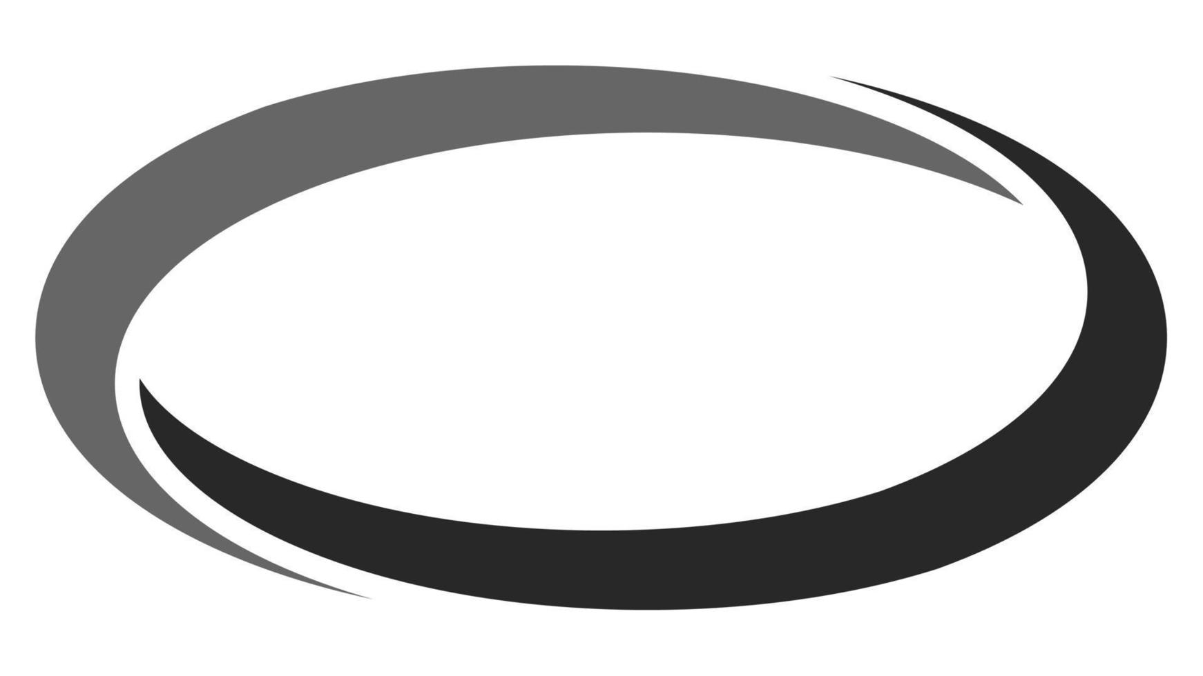 Oval Logo Form, Rahmen Etikette Design, Abzeichen Auto Symbol einfach vektor