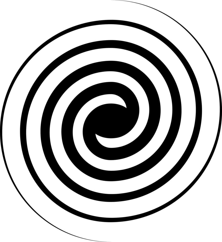 Spiral- Strudel Symbol, Strudel Zeichen vektor