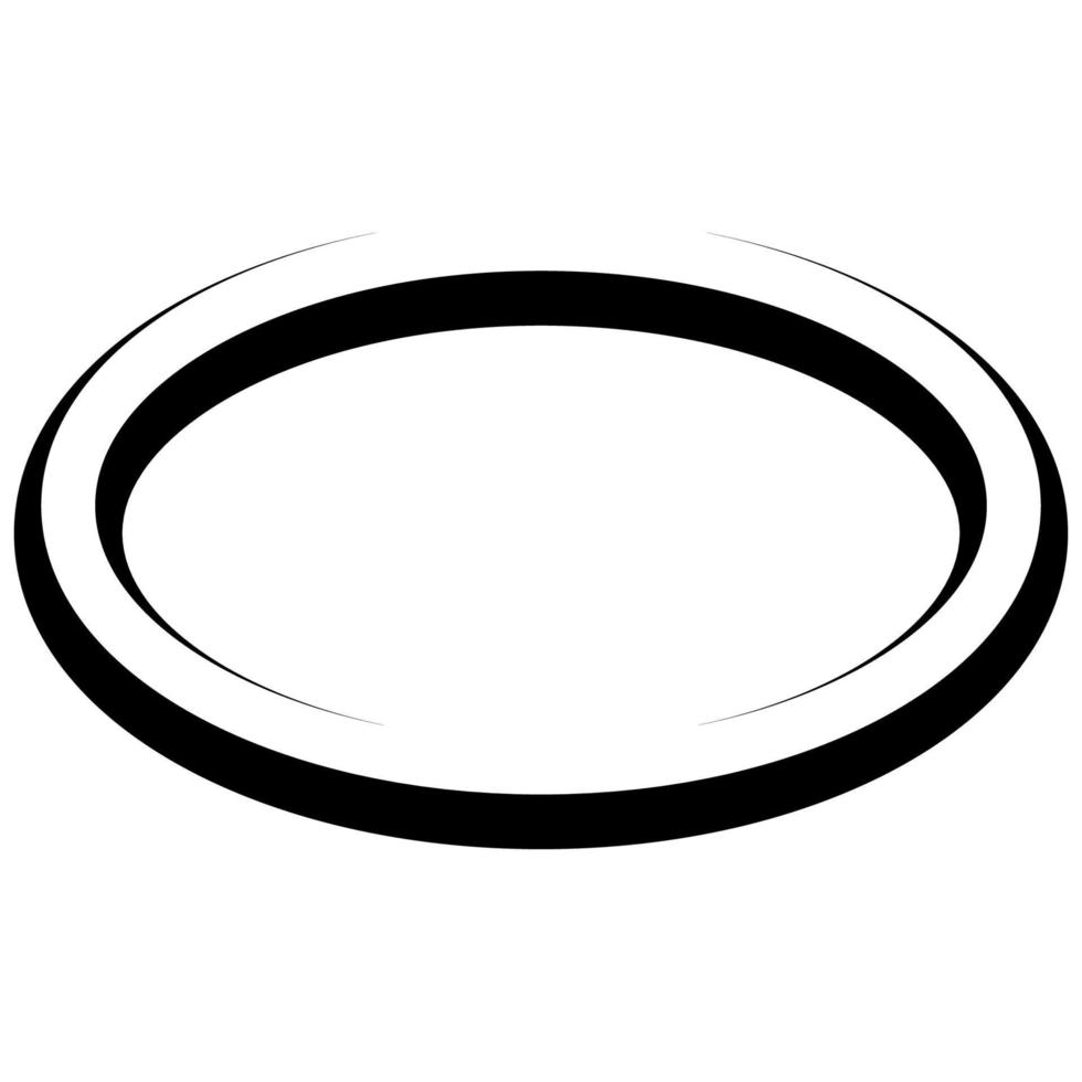 Oval runden Banner Rahmen elegant Linien, Grenzen, Vektor Hand gezeichnet, kreisförmig Marker Hervorheben das Text