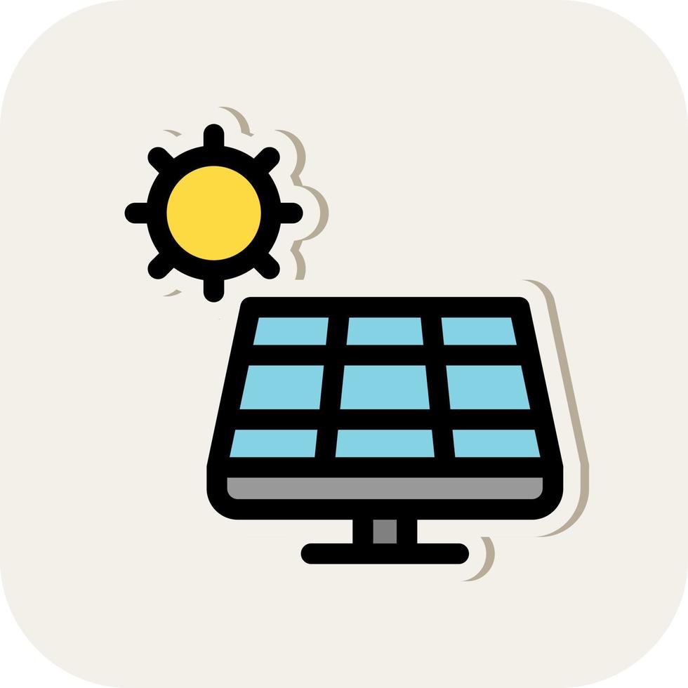 Solarpanel-Vektor-Icon-Design vektor