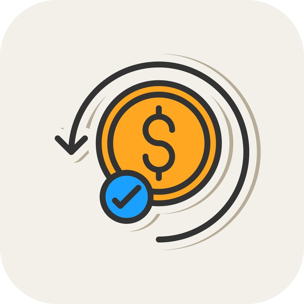 Cashback-Garantie-Vektor-Icon-Design vektor