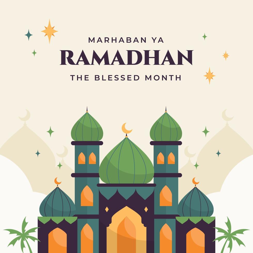 Ramadhan kareem eben Illustration vektor