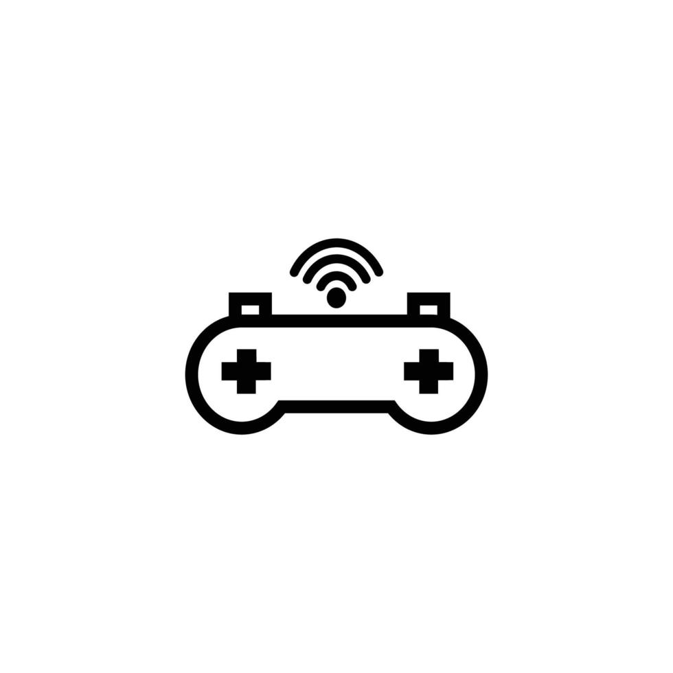 Joystick kabellos Zeichen Symbol. Vektor Illustration auf Weiß Hintergrund