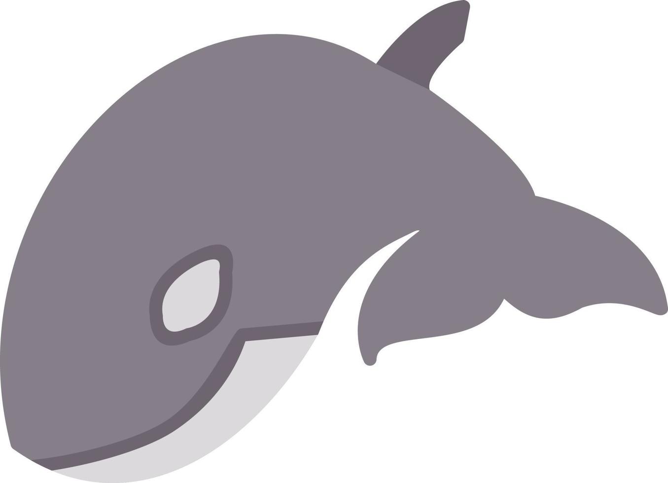 späckhuggare fisk vektor ikon