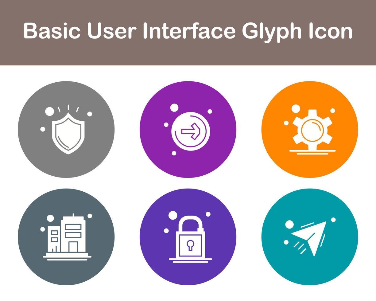 Basic Benutzer Schnittstelle Vektor Symbol einstellen