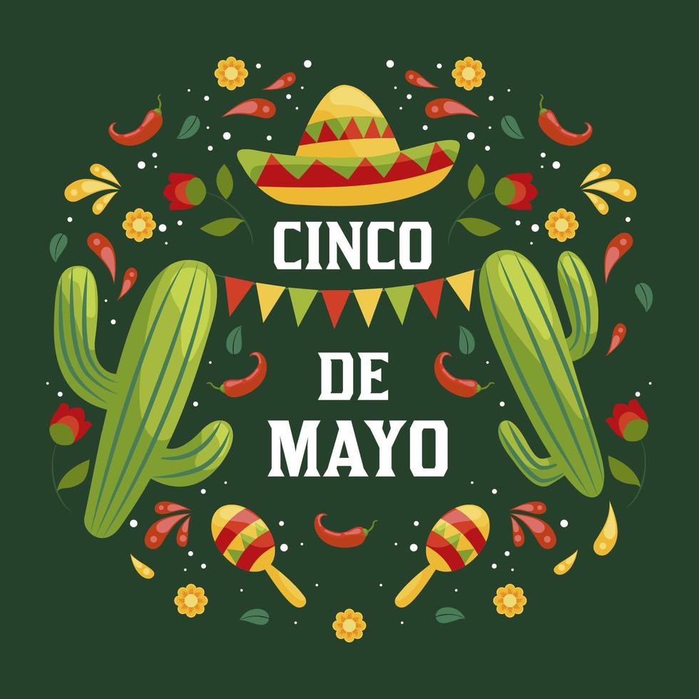 cinco de mayo hintergrund vektor