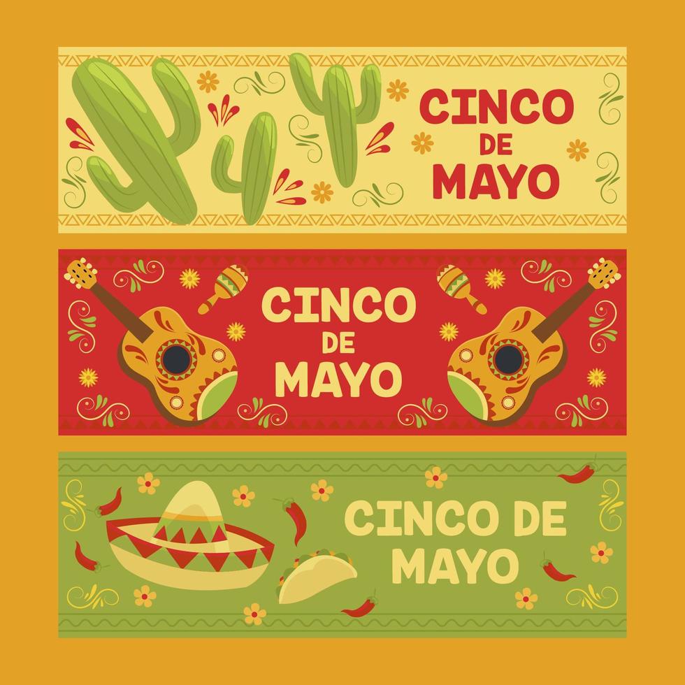 cinco de mayo-banner vektor