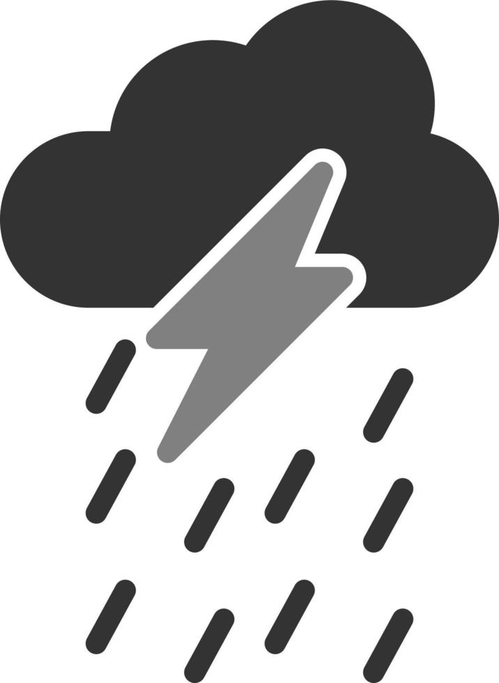 Gewitter Vektor Symbol