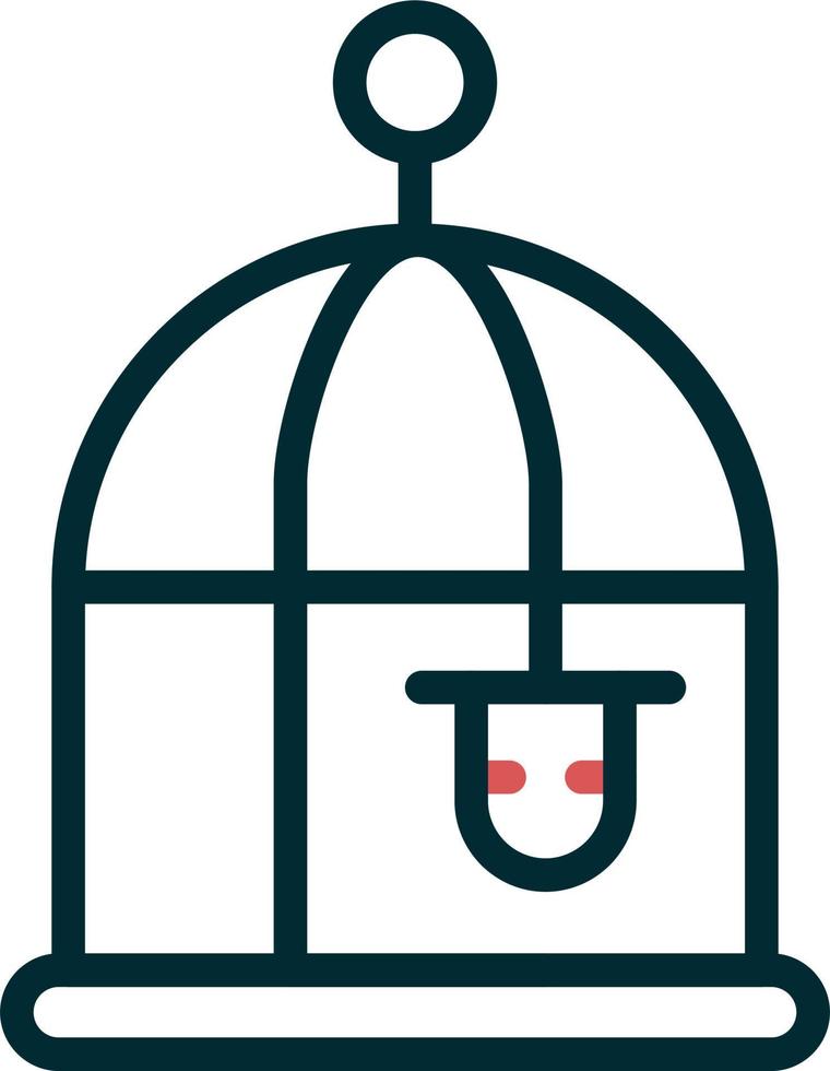 Vogelkäfig-Vektorsymbol vektor