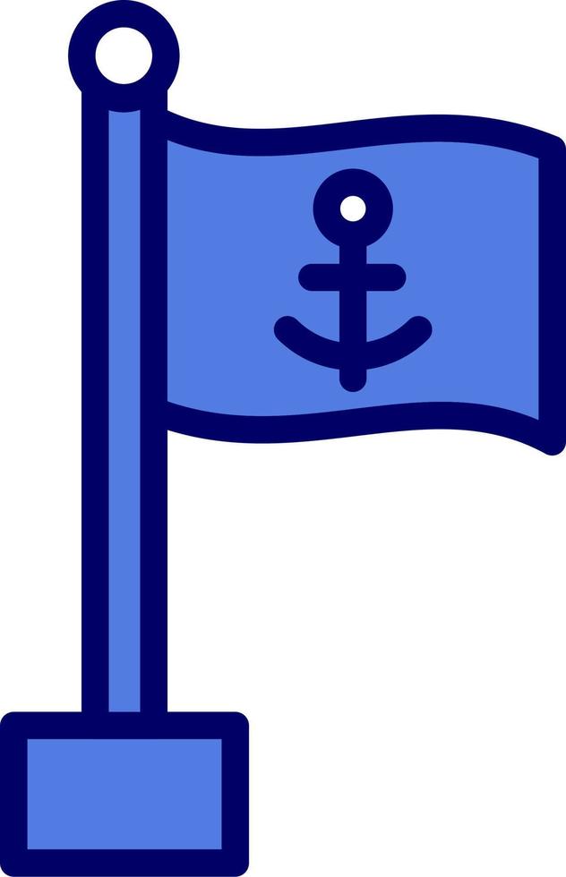 Meer Flagge Vektor Symbol