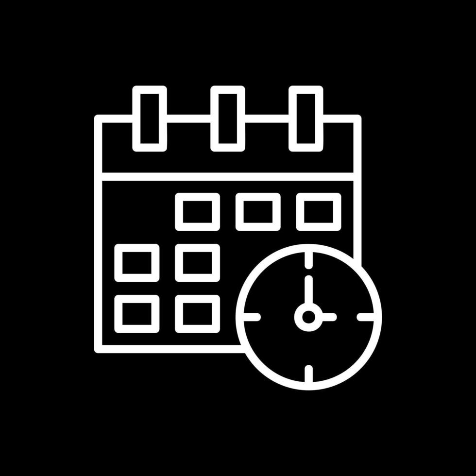 Design von Zeit- und Datumsvektorsymbolen vektor