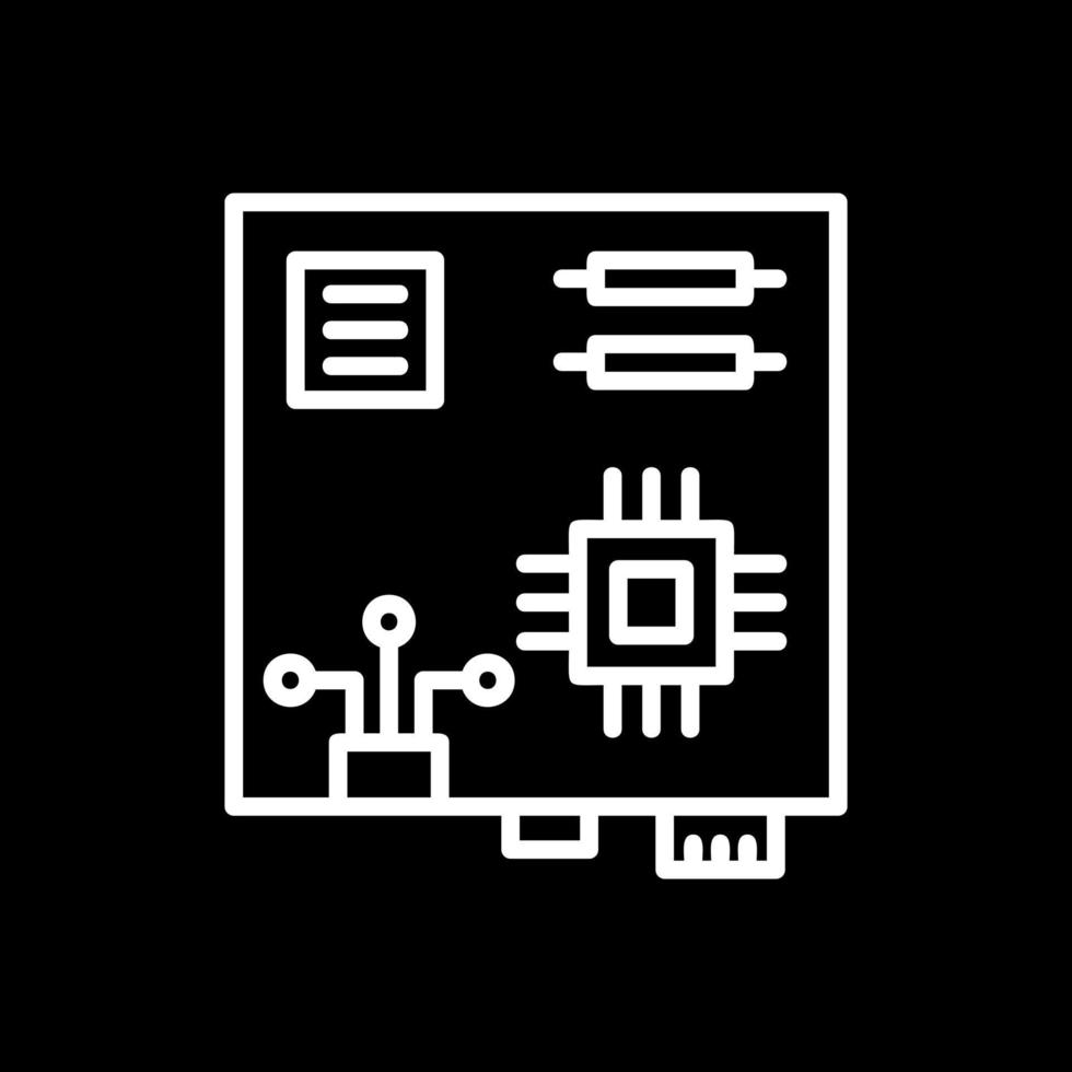 Motherboard-Vektor-Icon-Design vektor