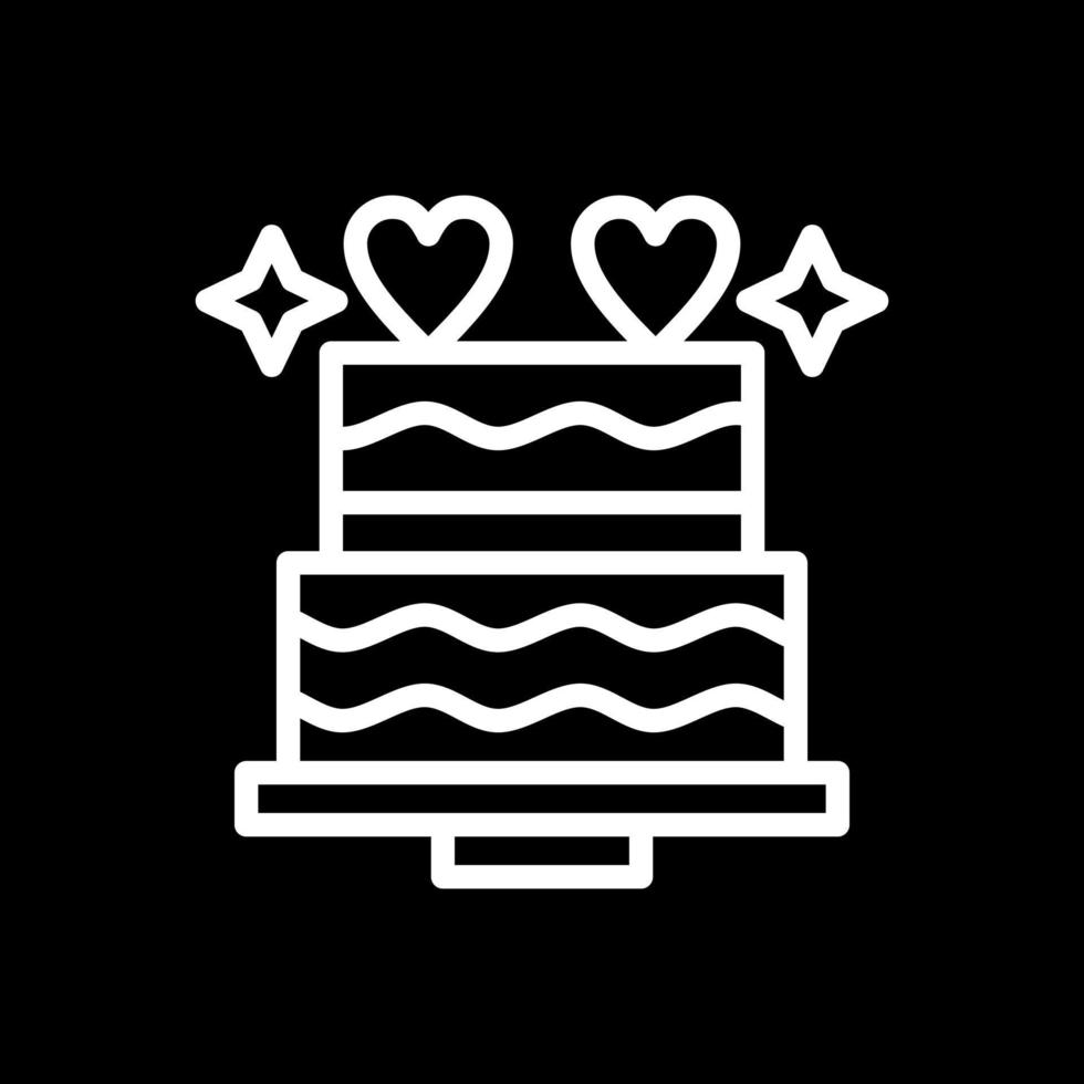 Hochzeitstorte-Vektor-Icon-Design vektor