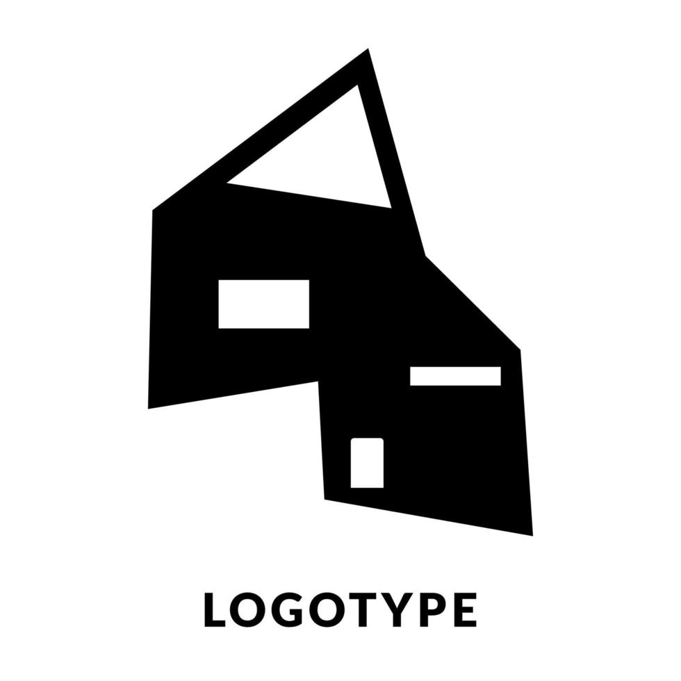 hus logotyp. symbol geometrisk linjär stil. användbar för verklig egendom, konstruktion, arkitektur, och byggnad logotyper vektor