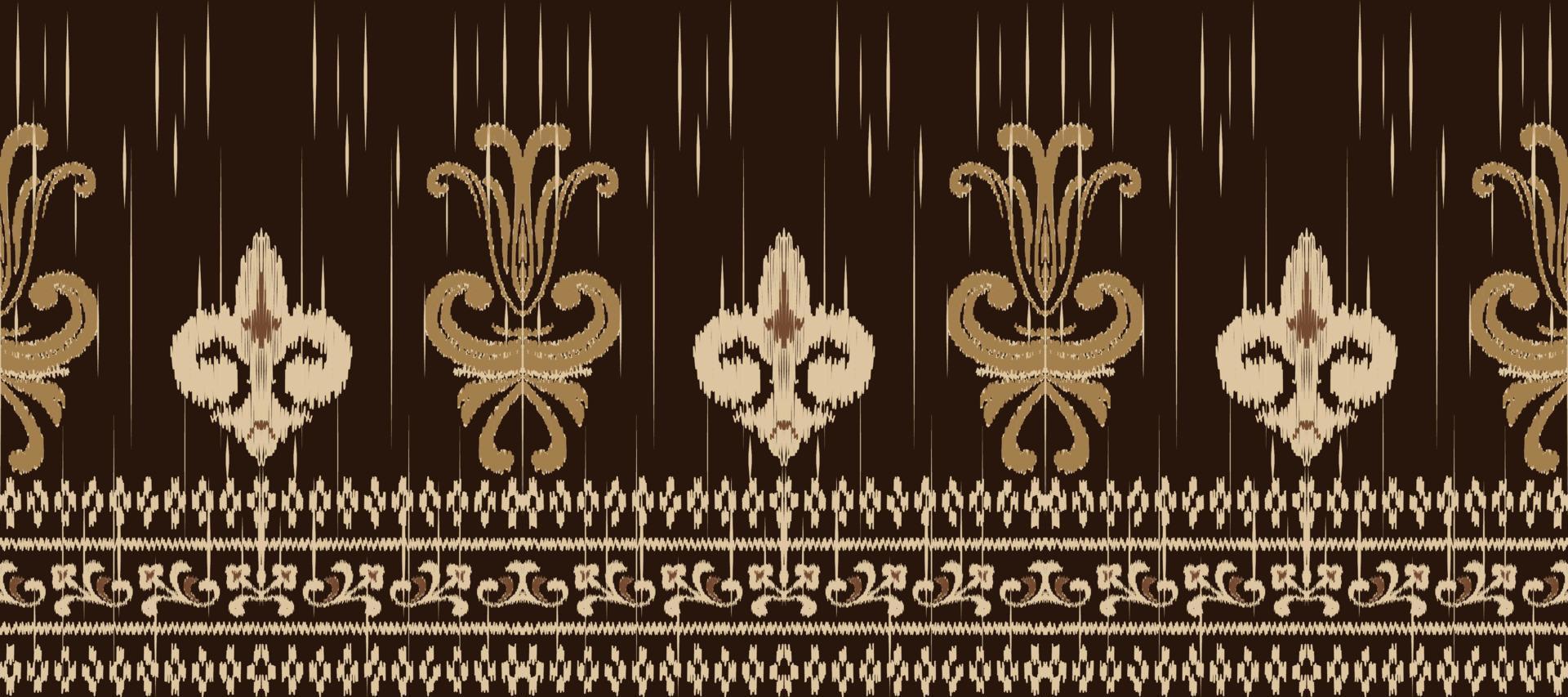 afrikansk ikat paisley broderi. batik textil- ikat Ränder sömlös mönster digital vektor design för skriva ut saree kurti borneo tyg gräns borsta fest ha på sig