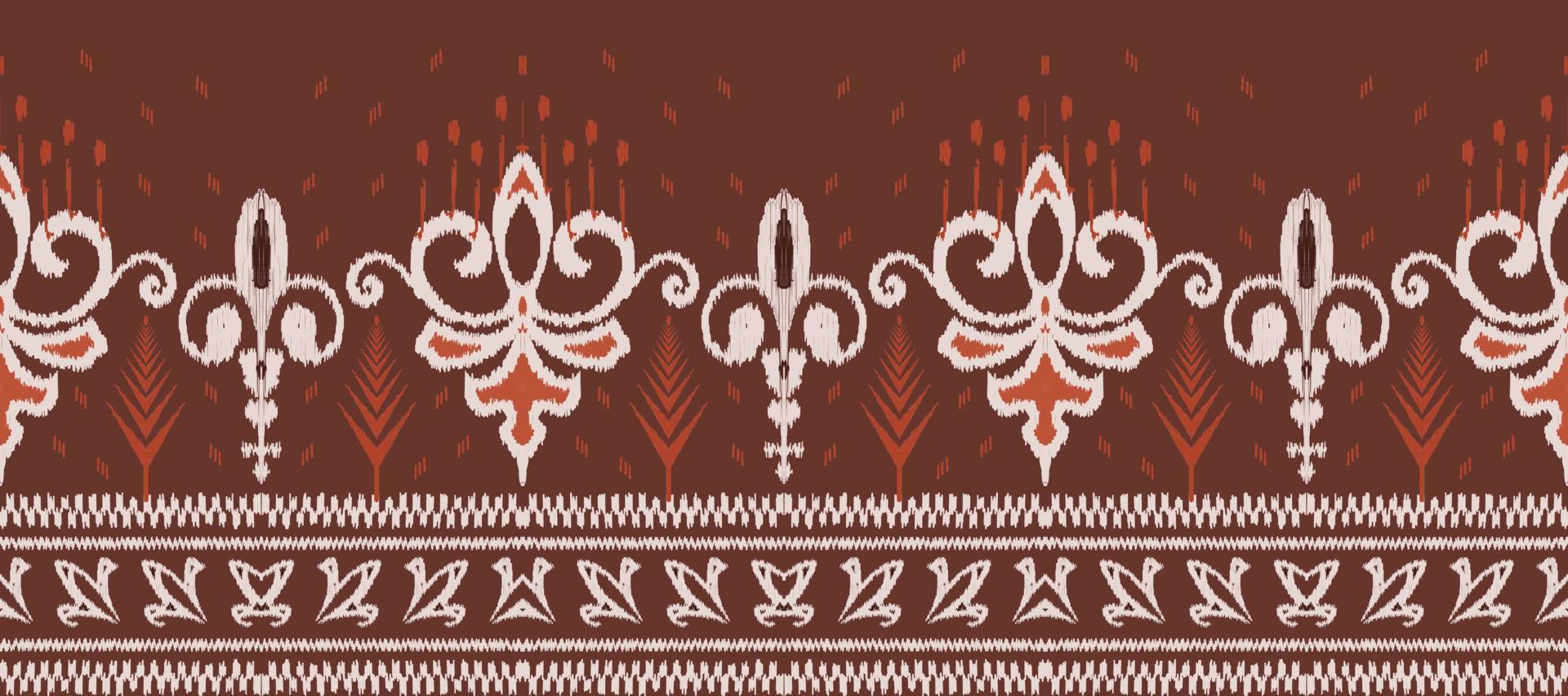 afrikansk ikat paisley broderi. etnisk ikat triangel afrikansk ikat paisley broderi. batik textil- sömlös mönster digital vektor design för skriva ut saree kurti borneo tyg gräns ikkat dupatta