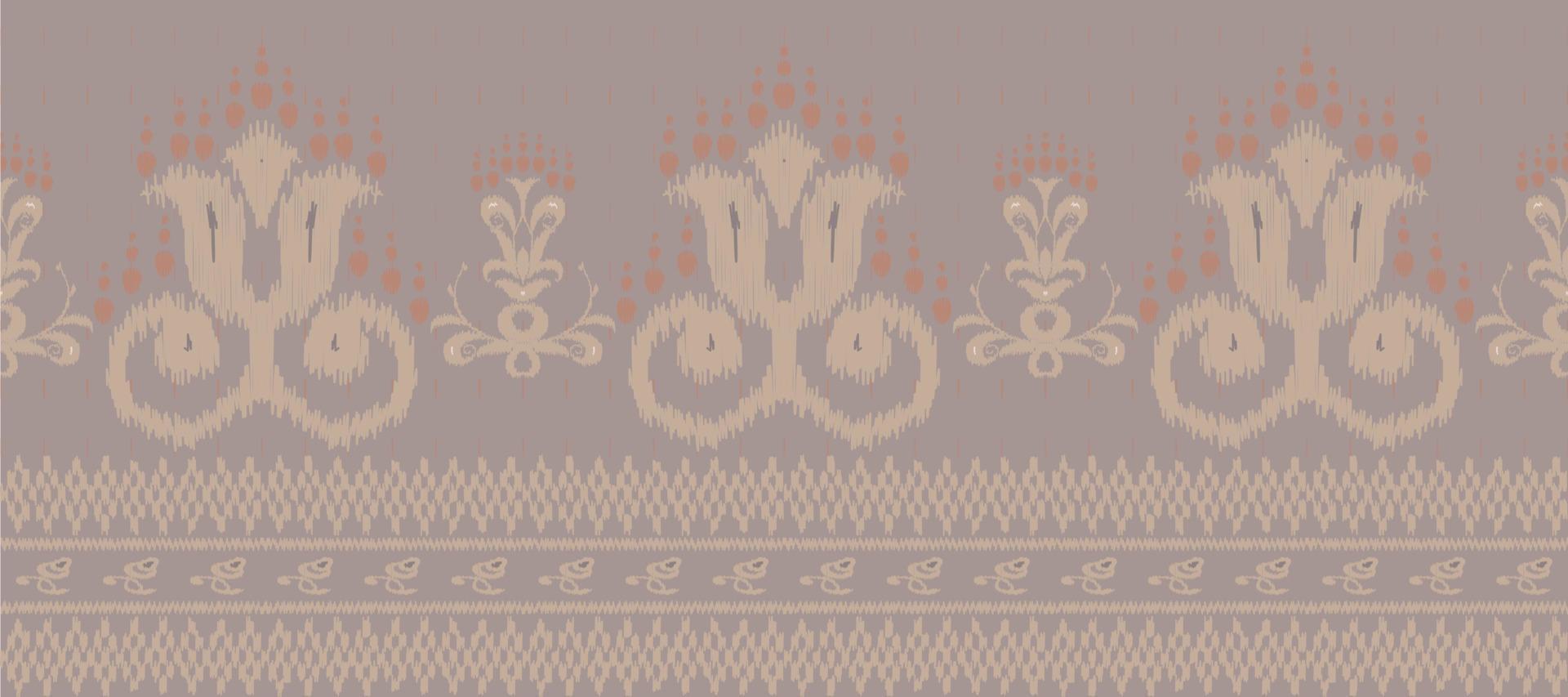 afrikansk ikat paisley broderi. batik textil- ikat triangel sömlös mönster digital vektor design för skriva ut saree kurti borneo tyg gräns ikkat dupatta